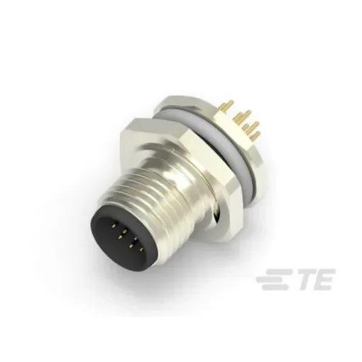 TE Connectivity Circular Connector, 12 Contacts, Rear Mount, M12 Connector, Plug, Male, IP67 - T4140012121-000 product image