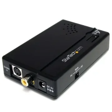 StarTech.com 3.5mm Stereo, Composite, S-Video to HDMI Video Converter, 1600 x 1200 Maximum Resolution - VID2HDCON product image