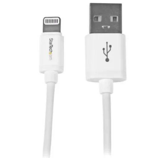 StarTech.com USB 2.0, Male USB A to Male Lightning, 480Mbps, 1m - USBLT1MW product image