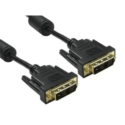 RS PRO, Male DVI-D Single Link to Male DVI-D Single Link  Cable, 10mBlack sheath - 1863027 product image