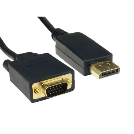 RS PRO Male DisplayPort to Male VGA, PVC Cable, 1080p, 5m - 1863040 product image