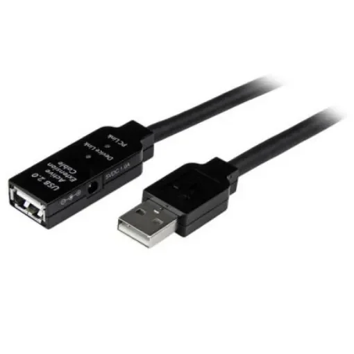 StarTech.com USB 2.0, Male USB A to Female USB A, 480Mbps, 15m - USB2AAEXT15M product image