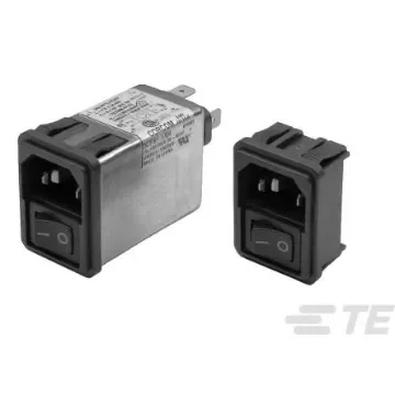 TE Connectivity 10A, 250 V ac Flange Mount IEC Inlet Filter 10CFE1, Faston product image