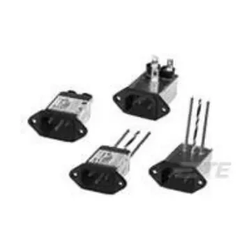 TE Connectivity 3A, 250 V ac Male Flange Mount IEC Inlet Filter 3ED1 product image