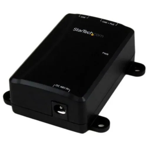 StarTech.com RJ45 Media Converter, Full Duplex 100m - POEINJ1GW product image