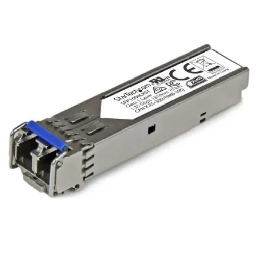 StarTech.com MSA Compatible LC Single Mode Transceiver Module, Full Duplex, 1000Mbit/s - SFP1000LXST product image