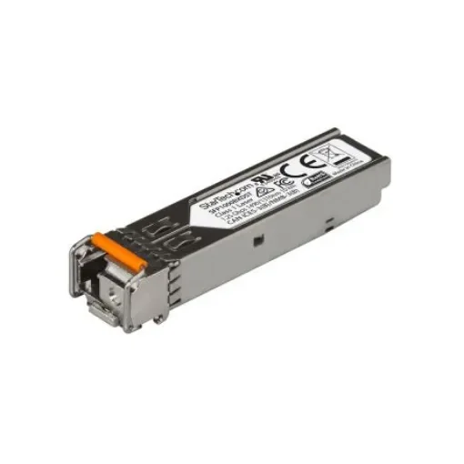 StarTech.com MSA Compatible LC Single Mode Transceiver Module, Full Duplex, 1000Mbit/s - SFP1000BXDST product image