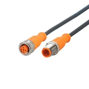ifm electronic Straight Male 3 way M12 to Straight Female 5 way M12 Communication Cable, 6m - EVC823 product image