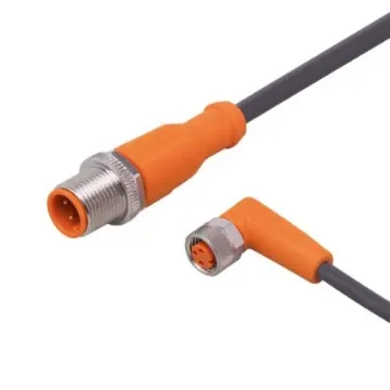 ifm electronic Straight Male 4 way M12 to Right Angle Female 3 way M8 Communication Cable, 4m - EVC869 product image