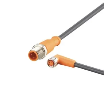 ifm electronic Straight Male 4 way M12 to Right Angle Female 4 way M8 Communication Cable, 3m - EVC888 product image