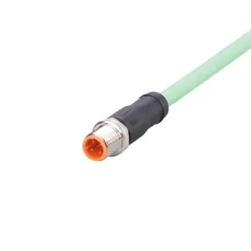 ifm electronic Straight Male 4 way M12 to Straight Male 4 way M12 Communication Cable, 10m - EVC895 product image