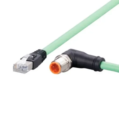 ifm electronicEVC, 2m Cat5e, Green M12 to Male RJ45 Male, Shielded, Terminated Polyurethane Sheath - EVC932 product image