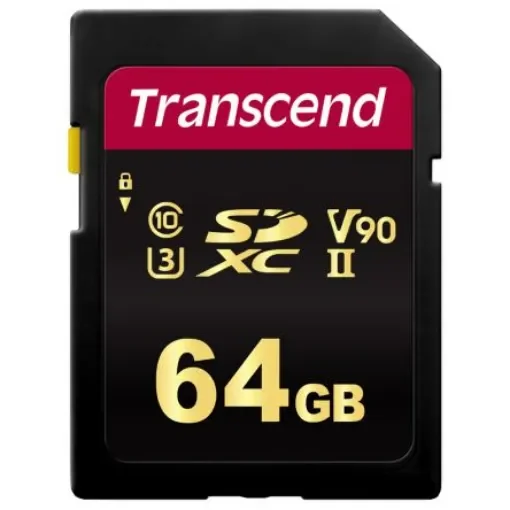 Transcend 64 GB SDHC, SDXC SD Card, Class 10, UHS-II U3, V90 - TS64GSDC700S product image