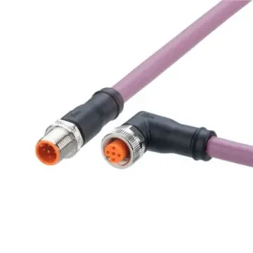 ifm electronic Straight Male 5 way M12 to Right Angle Female 5 way M12 Communication Cable, 5m - EVC952 product image