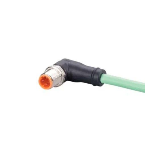 ifm electronic Straight Male 4 way M12 to Right Angle Male 4 way M12 Communication Cable, 5m - EVC899 product image