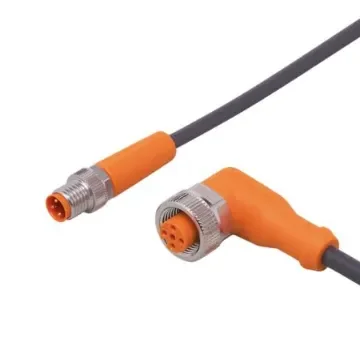 ifm electronic Straight Male 3 way M8 to Right Angle Female 5 way M12 Communication Cable, 3m - EVC463 product image