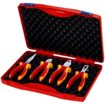 Knipex 4-Piece Plier Set, VDE/1000V, 254 mm Overall - 00 20 15 product image
