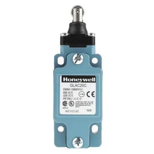 Honeywell GLA Series Plunger Limit Switch, 2NO/2NC, IP67, DPDT, Die Cast Zinc Housing, 600V ac Max, 10A Max - GLAC20C product image
