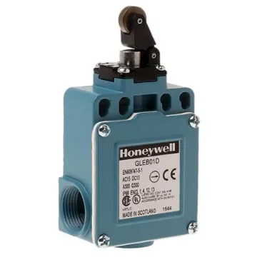 Honeywell GLE Series Roller Lever Limit Switch, NO/NC, IP67, SPDT, Die Cast Zinc Housing, 300V ac Max, 6A Max - GLEB01D product image