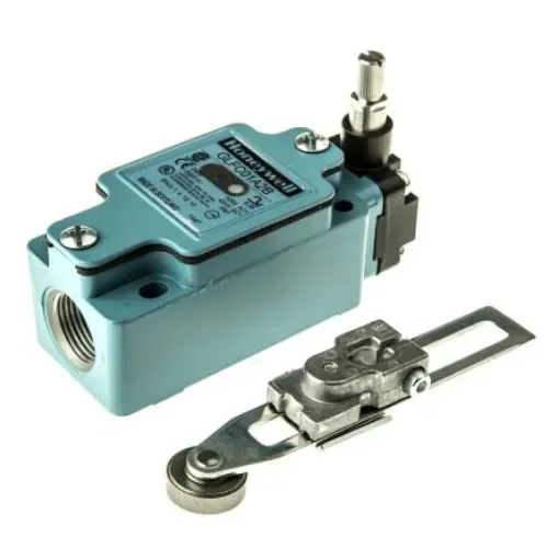 Honeywell GLF Series Adjustable Roller Lever Limit Switch, NO/NC, IP67, SPDT, Die Cast Zinc Housing, 250V ac Max, 10A - GLFC01A2B product image