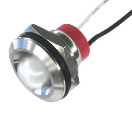 CML Innovative Technologies PL19SL Series White Panel LED, 110V, 19mm Mounting Hole Size, Lead Wires Termination, IP67 - PL19SL165 product image