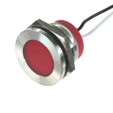CML Innovative Technologies PL22SL Series Red Panel LED, 240V, 22mm Mounting Hole Size, Lead Wires Termination, IP67 - PL22SL016 product image