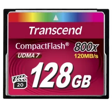 Transcend CompactFlash 128 GB MLC Compact Flash Card - TS128GCF800 product image