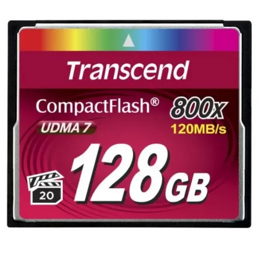Transcend CompactFlash 128 GB MLC Compact Flash Card - TS128GCF800 product image