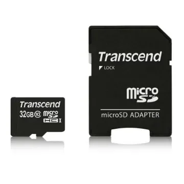 Transcend 32 GB MicroSD Micro SD Card, Class 10 - TS32GUSDHC10 product image