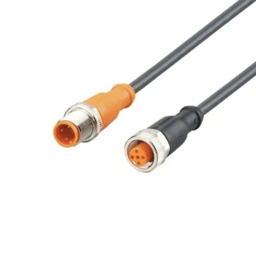 ifm electronic Straight Male 4 way M12 to Straight Female 5 way M12 Communication Cable, 300mm - EVC681 product image