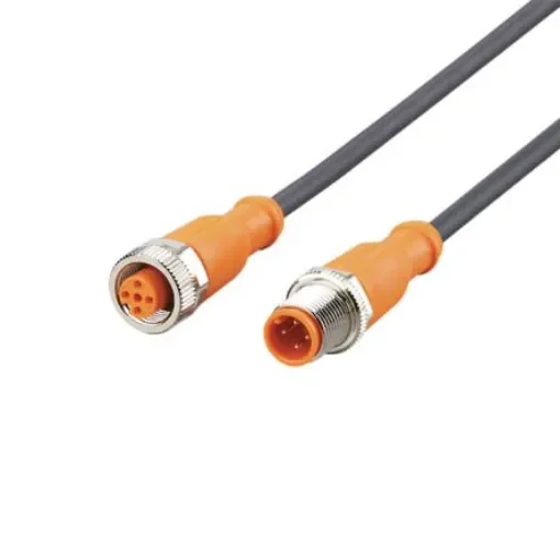 ifm electronic Straight Male 4 way M12 to Straight Female 5 way M12 Communication Cable, 5m - EVC691 product image