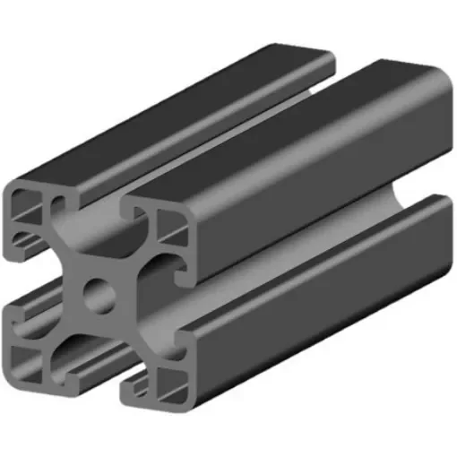 RS PRO Black Aluminium Profile Strut, 40 x 40 mm, 8mm Groove, 3000mm Length - 1873275 product image