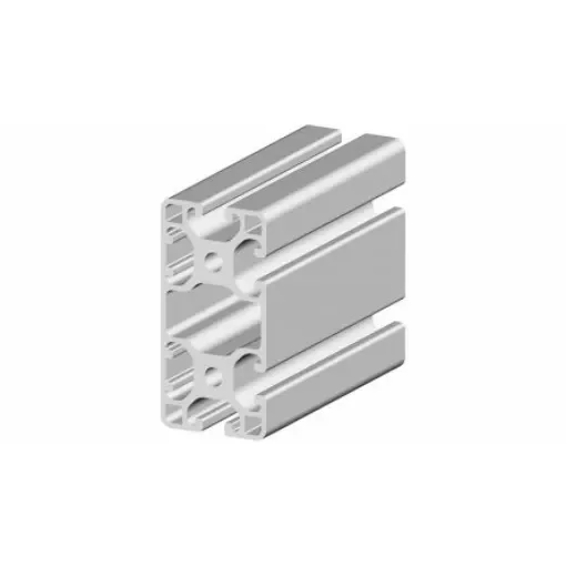 RS PRO Silver Aluminium Profile Strut, 40 x 80 mm, 8mm Groove, 3000mm Length - 1873276 product image