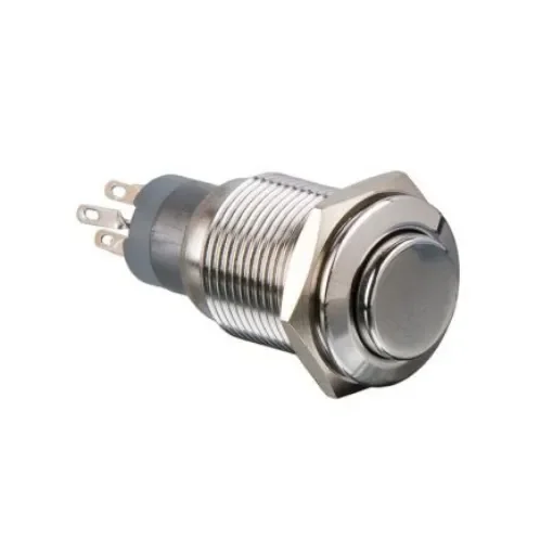 Arcolectric (Bulgin) Ltd Push Button Switch, Momentary, Panel Mount, 16.2mm Cutout, DPDT, 250V ac, IP67 - MP0045/3D0NN000S product image
