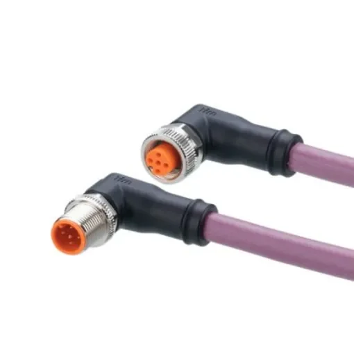 ifm electronic Straight Male 5 way M12 to Right Angle Female 5 way M12 Communication Cable, 2m - EVC954 product image