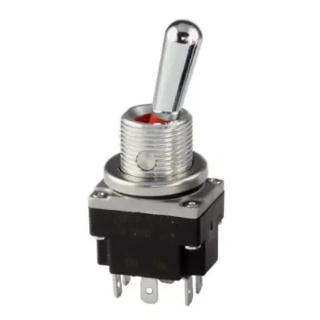 Honeywell Toggle Switch, Panel Mount, On-(On), DPDT, Solder Terminal, 28V dc - 2MT1-8 product image