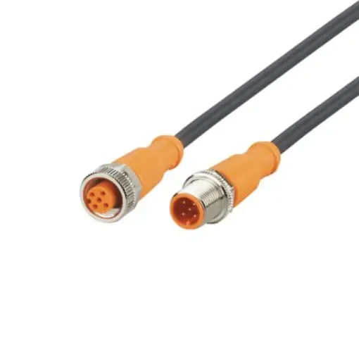 ifm electronic Straight Male 5 way M12 to Straight Female 5 way M12 Communication Cable, 1.5m - EVC887 product image
