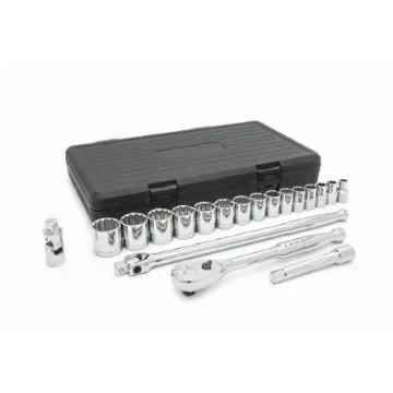 GearWrench 19-Piece Imperial 1/2 in Standard Socket Set with Ratchet, 12 point - 80792 product image