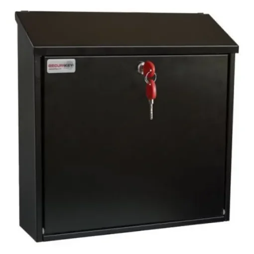 Black Mailbox, 370 mm x 365mm x 110 mm - BSPB-TOP365-RK product image