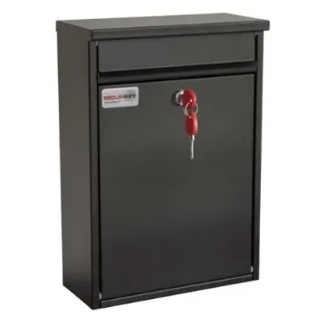 Black Mailbox, 365 mm x 250mm x 110 mm - BSPB-FRONT250-RK product image
