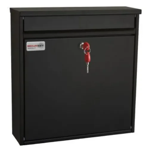 Black Mailbox, 370 mm x 360mm x 110 mm - BSPB-FRONT360-RK product image