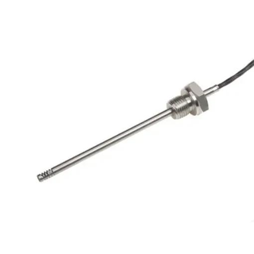 Electrotherm PT100 RTD Sensor, 4.5mm Dia, 120mm Long, 4 Wire, NPT 1/4, F0.3 +200°C Max - K5S-4L-200-1/4NPT-100 product image