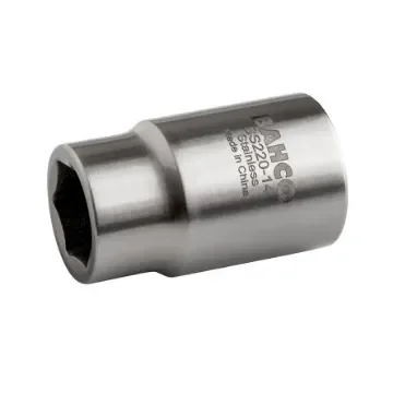 Bahco 3/4 in Drive 55mm Standard Socket, 6 point, 75 mm Overall Length - SS224-55 product image