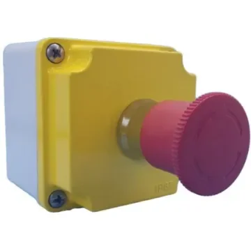 Lovato LPZM Series Twist Release Emergency Stop Push Button, Surface Mount, 1NC, IP66, IP67 - LPZM1B501 product image