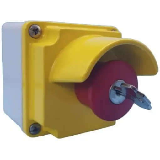 Lovato LPZM Series Key Release Emergency Stop Push Button, Surface Mount, 1NC, IP66, IP67 - LPZM1B5P02 product image