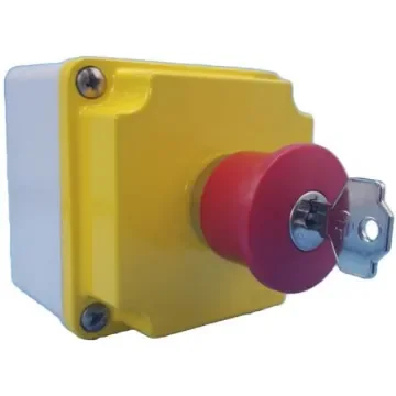 Lovato LPZM Series Key Release Emergency Stop Push Button, Surface Mount, 1NC, IP66, IP67 - LPZM1B502 product image
