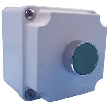 Lovato Push Push Push Button Control Station - SPST, Aluminium Alloy, 1 Cutouts, Green, IP66, IP67 - LPZM1B801 product image