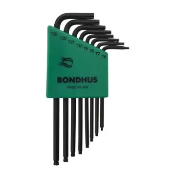 Bondhus 8-Piece Torx Key Set, L Shape, Long Arm - LTX8S product image