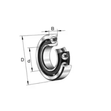 FAG 71811-TN Single Row Angular Contact Ball Bearing- Open Type 55mm I.D, 72mm O.D product image