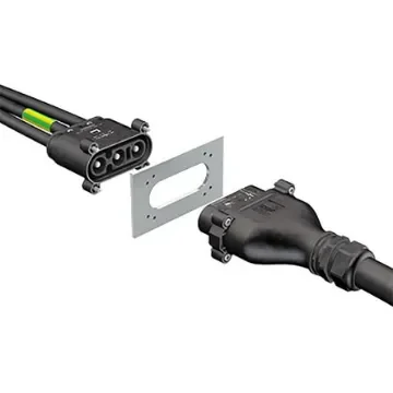 Staubli Circular Connector, 3 Contacts, Flange Mount, Plug, Male, IP67, RobiFix Series - 30.4039 product image